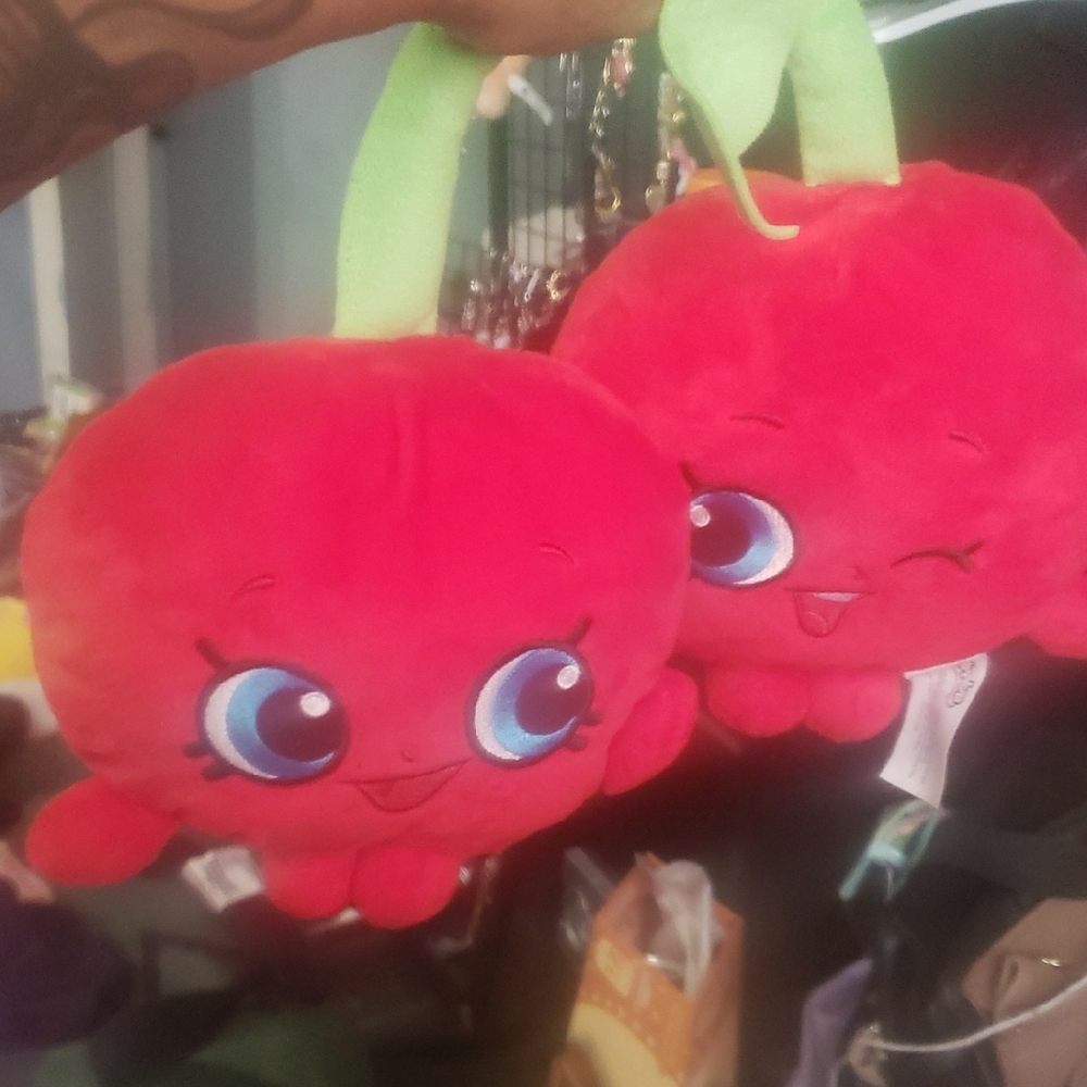 Cute Red Cherry Plush Toy